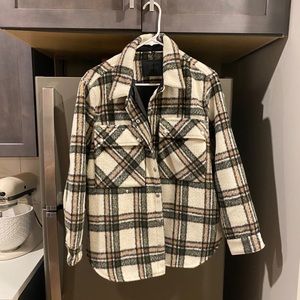 Blank NYC Hit the Trail Plaid Shacket